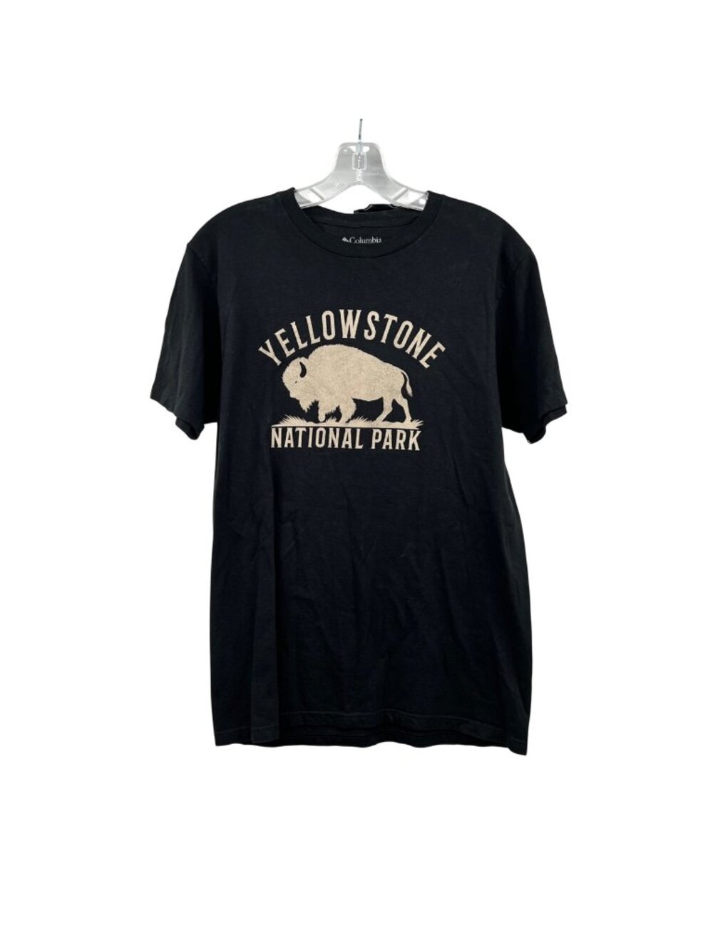 Columbia Men's Yellowstone National Park T-Shirt Black/Beige Size Medium